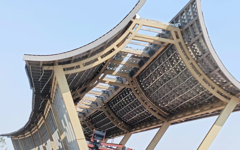 雄安新建村鈦鋅板屋面工程